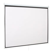 EasyComfort Telo per Proiettore da 120" Formato 16:9/4:3 ad Altezza Regolabile, 251.8x8.6x7 cm, Bianco e Nero