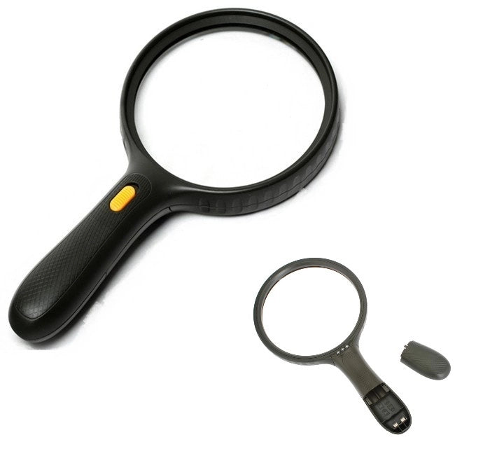 LENTE INGRANDIMENTO DA LETTURA 3 LED LUCE 1.8X 5X LENTE SUPPLEMENTARE AOYU