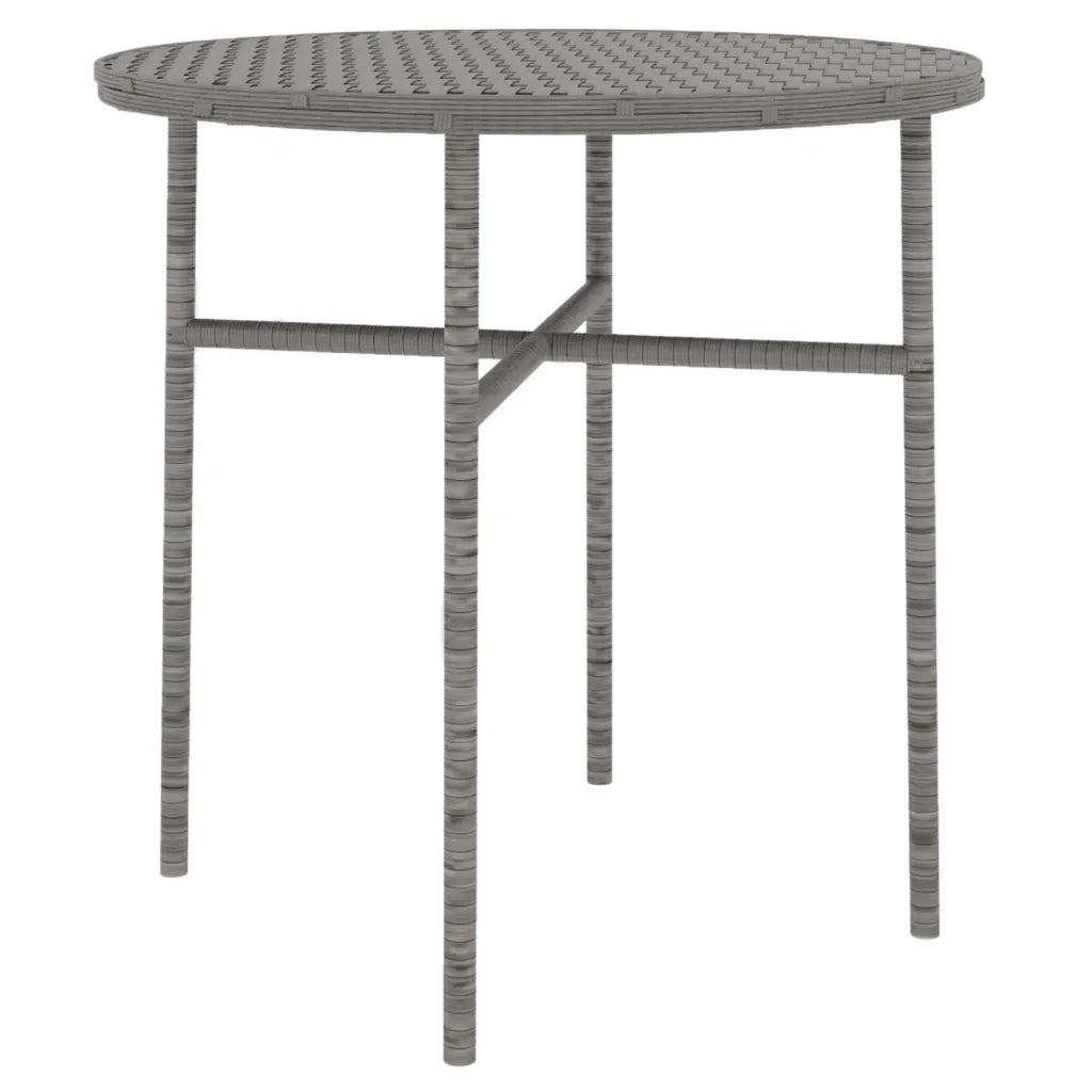 Set Mobili da Pranzo per Giardino 3 pz | Set Salotto da Giardino in Polyrattan Grigio
