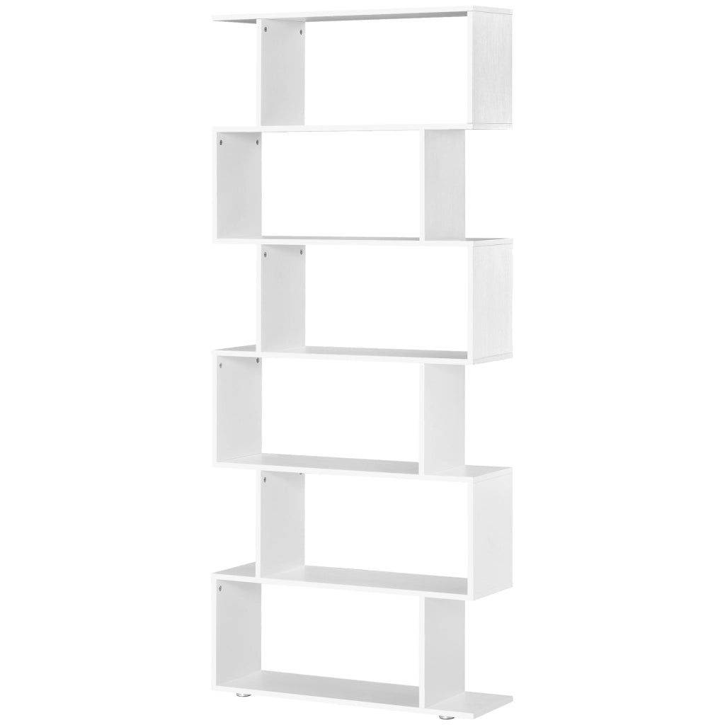 Libreria scaffale in legno ¨C zephmum ¨C bianco 80x24x191 cm
