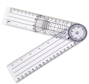 Liniaal a 360 gradi - Misuratore angolare - Misuratore di angolo - Misuratore di inclinazione - Misuratore di inclinazione - Dimensioni 21,5 x 5 cm
