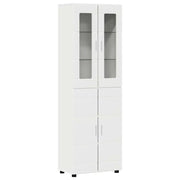 Credenza | Madia | Buffet da pranzo | Armadio da pranzo FLORIN Bianco 60 x 35 x 182 cm Legno multistrato