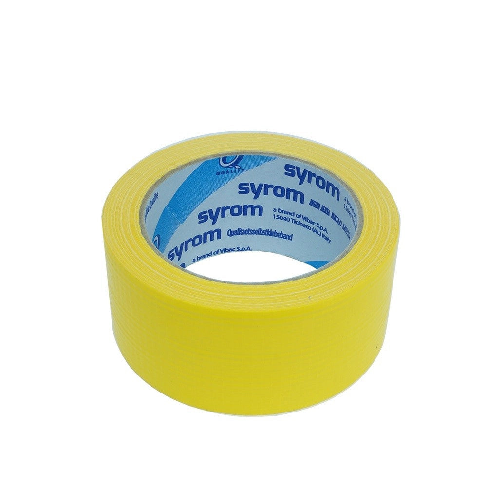 Trade Shop - Nastro Americano Giallo Telato Resistente 50 Mm X 25 Mt Sigilla Ripara Imballa -