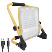 Faro LED 50W lampada portatile IP65 batteria ricaricabile USB 4 step luce lampeggiante emergenza campeggio barca 1400lm
