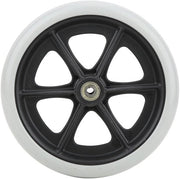 Ruote per Sedia a Rotelle 8 Pollici - Antiscivolo Avanti - Materiale TPR - Grigio - 200mm Di Ammortimento - Installazione Facile