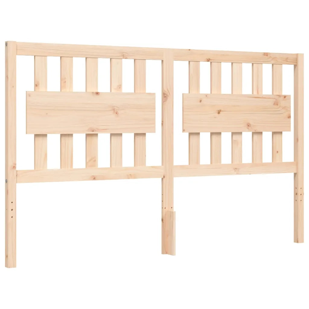 Giroletto con Testiera-Struttura Letto con testiera King Size in Legno Massello 525491