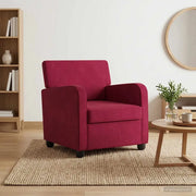 Poltrona Rosso Vino Velluto 42043417