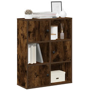 Libreria-Scaffale per Libri-Mobile di Stoccaggio Rovere Fumo 60x24x76,5 cm in Legno Multistrato