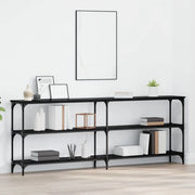 Tavolo consolle Rovere nero 200 x 29 x 75 cm 871321