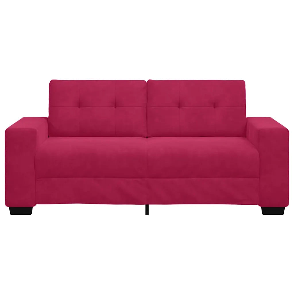 Divano Divanetto Rosso Vino 180x77x82 cm in Velluto 4105126