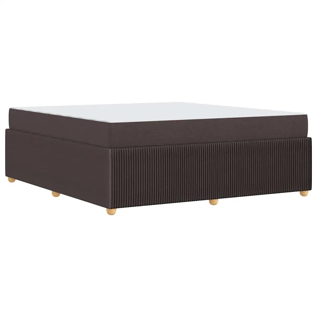vidaXL Struttura letto con materasso Marrone scuro 180 x 200 cm