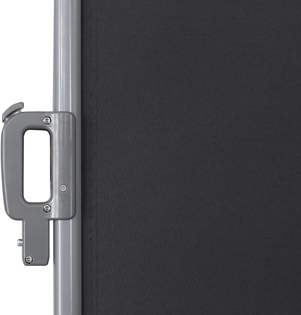 Tenda laterale per balcone/terrazzo schermo per la privacy parasole grigio scuro 160 x 350 cm grigio scuro 12_0000199