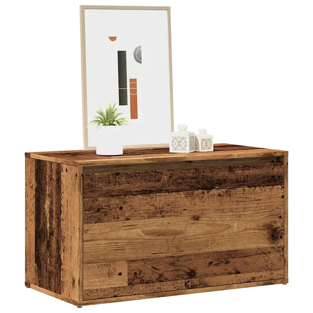 vidaXL Panca Ingresso 80x40x45 cm Legno Vecchio Legno Multistrato