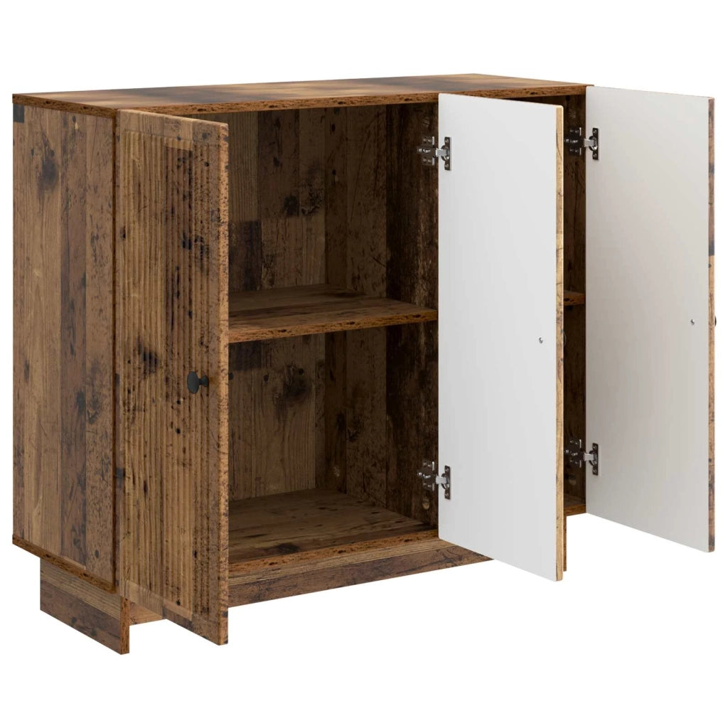 Credenza | Madia | Buffet da pranzo | Armadio da pranzo Legno antico 89 x 34,5 x 80 cm Legno ingegnerizzato