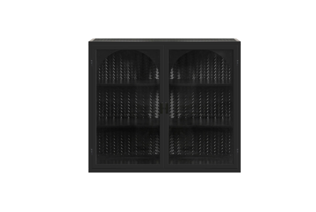 Credenza da parete moderna con ante in vetro