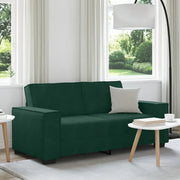 vidaXL Divano a 2 Posti Verde Scuro 140 cm in Velluto