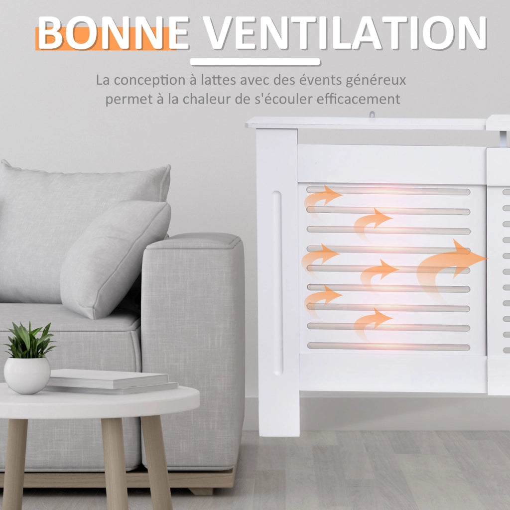 Mobile TV Design Moderno ¨C Zephmum ¨C Bianco 139-208,5x20,5x82,5 cm