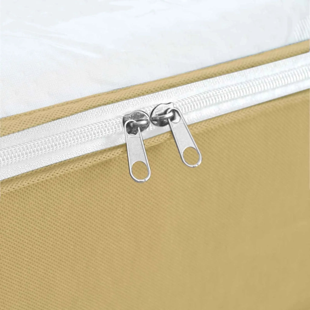 Scatola di stoccaggio con finestra trasparente in alto Crema CFW2265426