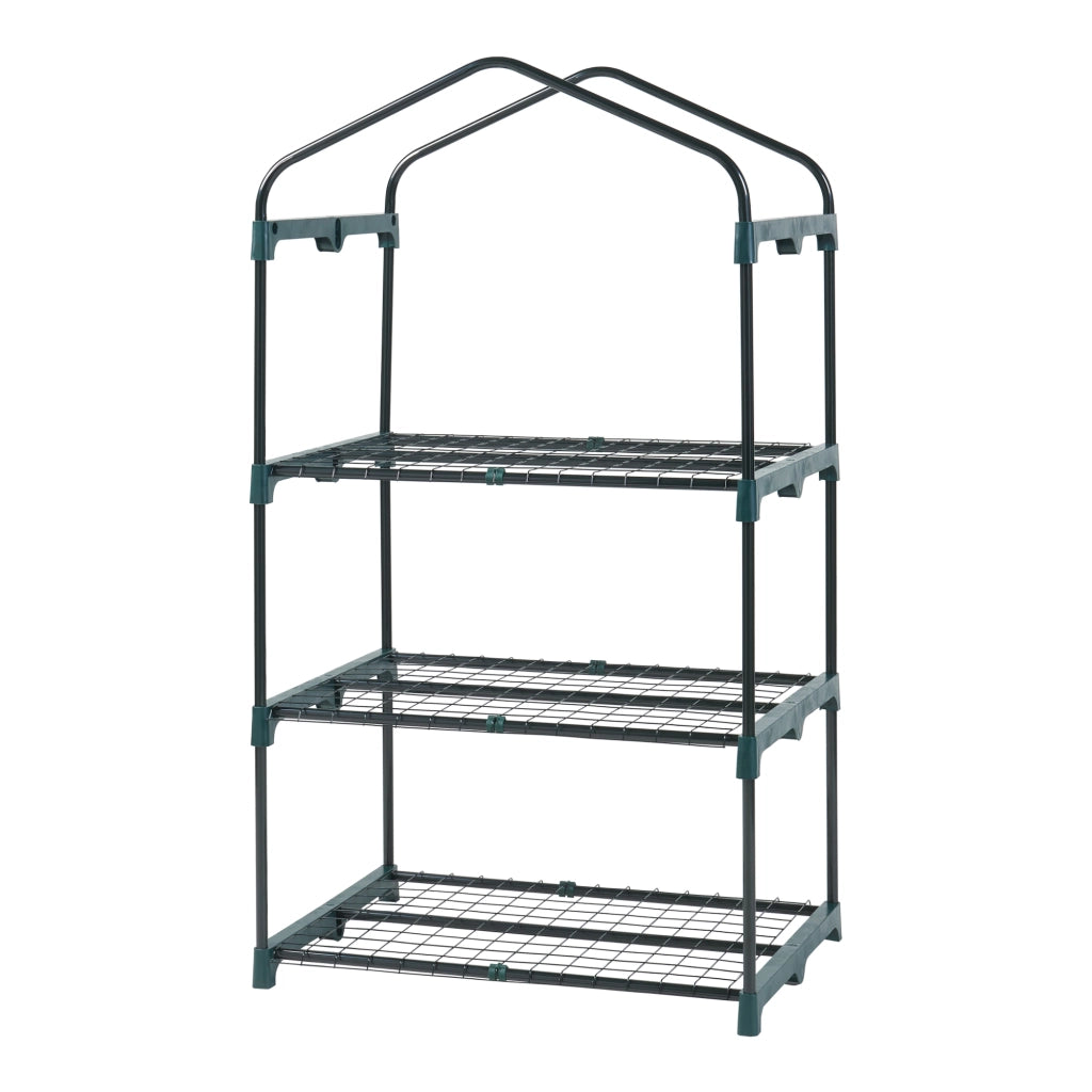 Serra da Giardino Chaam a 3 Piani a Rete 125 x 69 x 49 cm Bianco [en.casa]