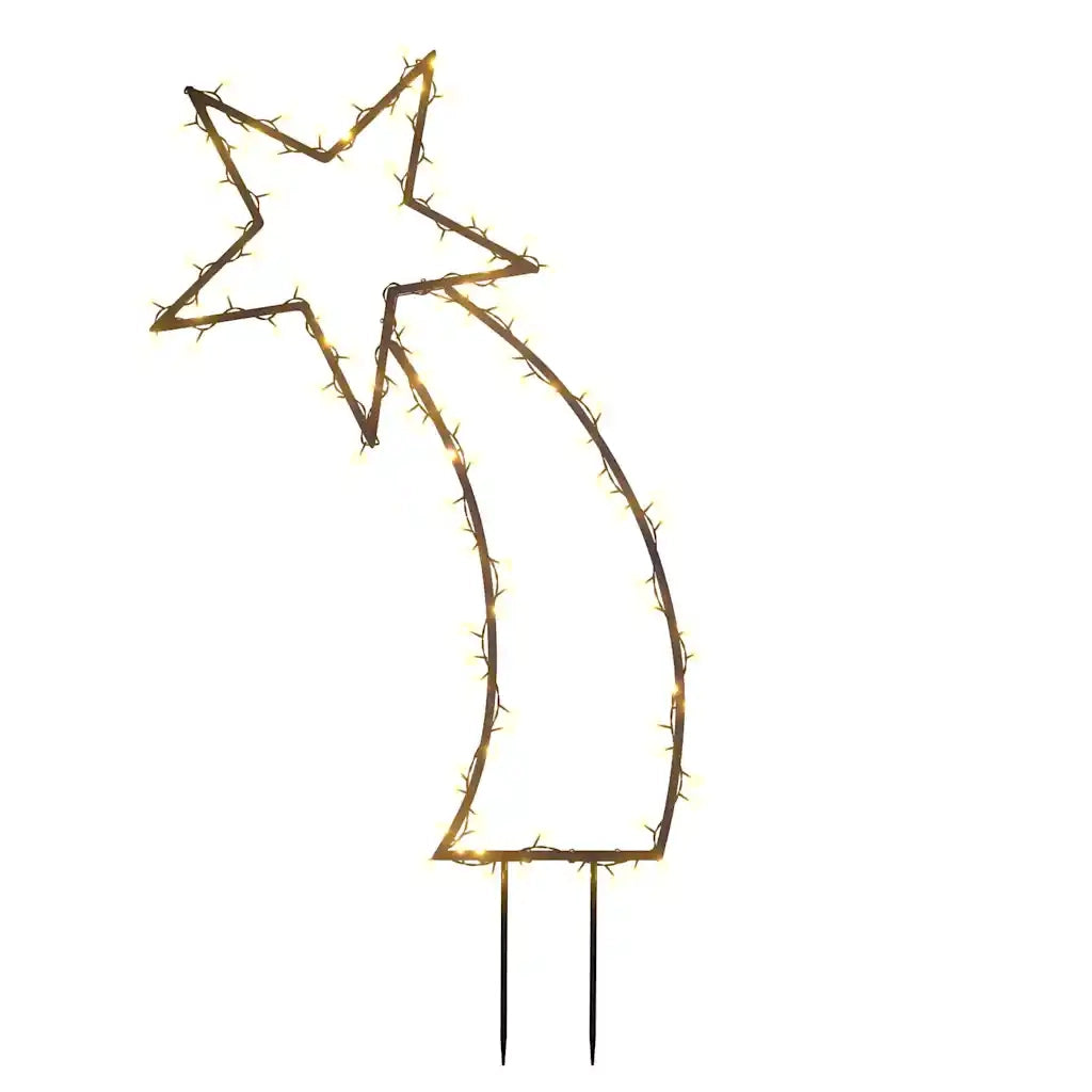 Luce Decorativa Natale con Picchetti Stella Cadente 115LED 89cm CFW1659437