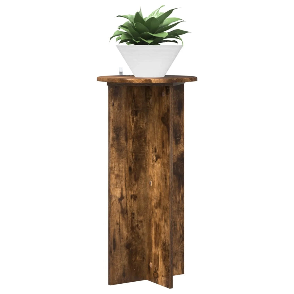 Supporto per piante 2 pcs Rovere Fumo 40 x 40 x 80 cm 899704