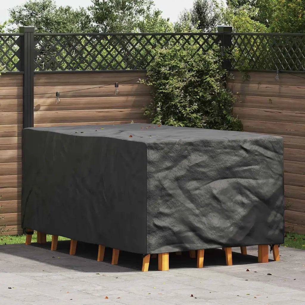 vidaXL Copertura per mobili da esterno Nero 143 x 225 x 90 cm 210D