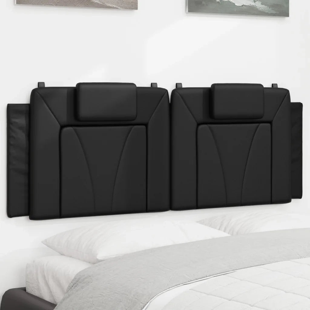 Cuscino Testiera Viana Nero 140 cm in Similpelle CFW8120327