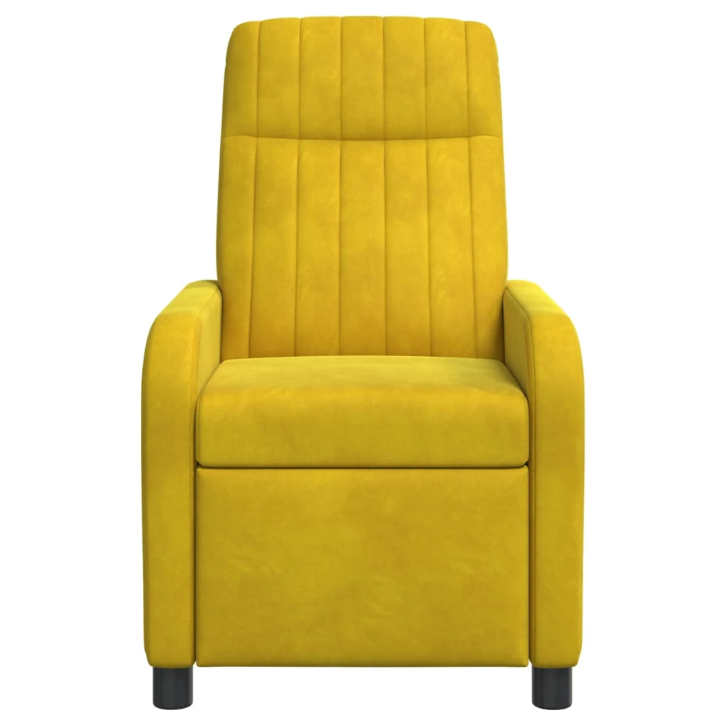 Divano Sedia-Poltrona reclinabile Giallo Velluto (V)