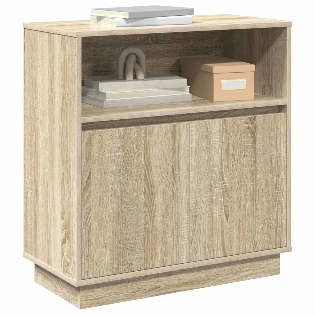 Credenza | Madia LED Rovere Sonoma 71 x 34,5 x 75 cm Legno multistrato