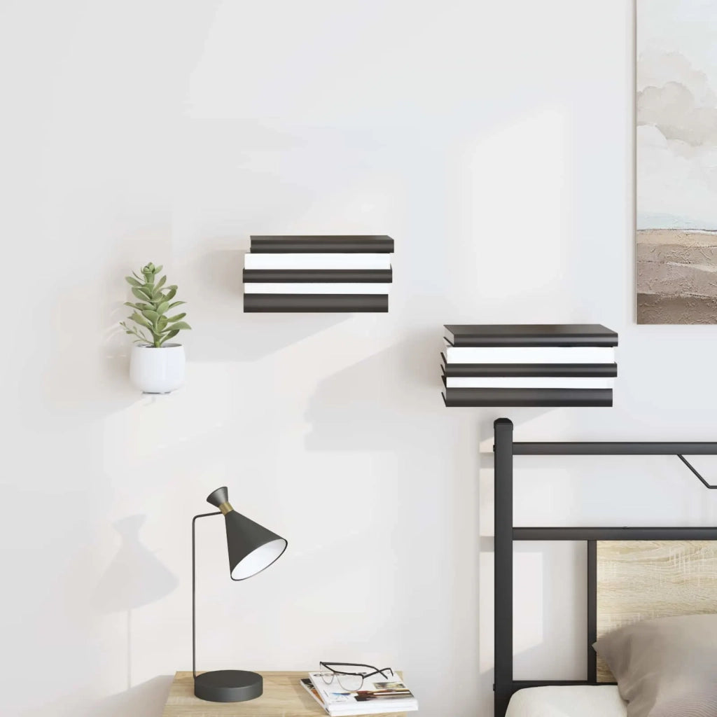 Mensola sospesa con lo scaffale 8 pcs Bianco 6 x 10,8 x 6,6 cm 8004072