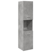 Mobiletto da bagno a parete salvaspazio 30 x 30 x 130 cm in legno composito grigio cemento 02_0050804