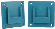 Supporto per attrezzi a muro - Alloggiamento per strumenti - Supporto per strumenti a muro - Bevestimenti per 18V - Adatto per trapano - 2 pezzi - Ciano