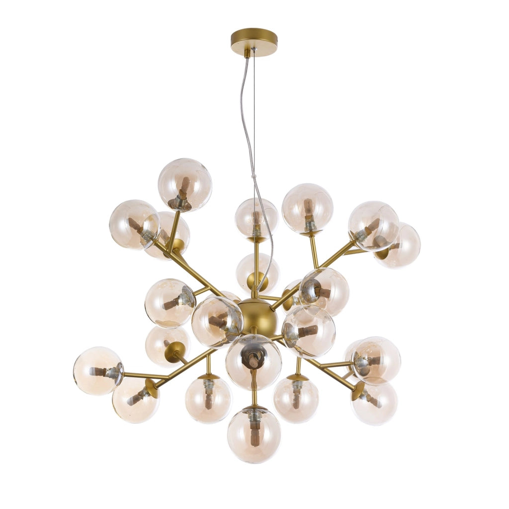 Lampadario Maytoni Dallas ottone 24 luci sfere vetro