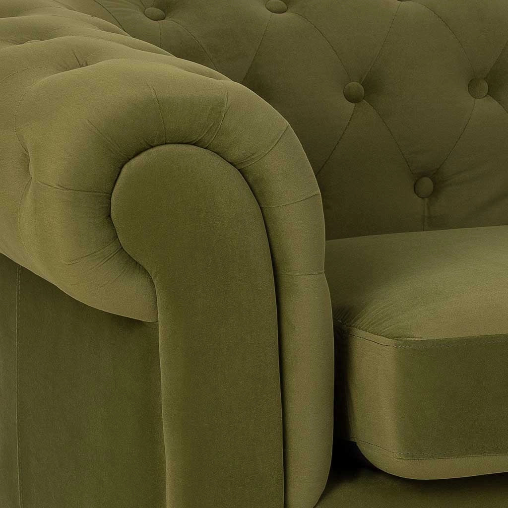Divano verde 160x82x76h cm