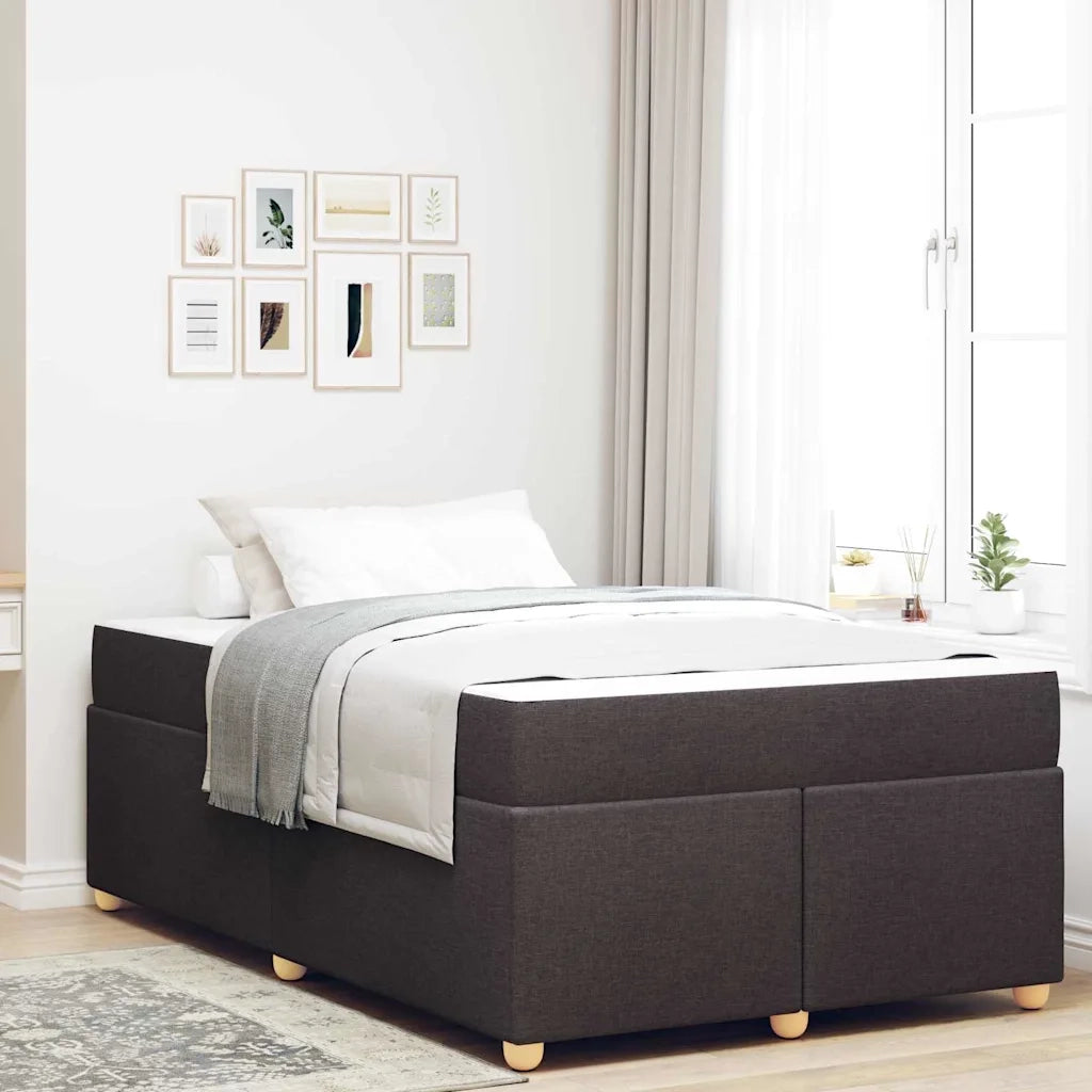 Struttura del letto Marrone Scuro 120 x 200 cm Tessuto 3399352