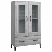 Credenza | Madia | Buffet da pranzo | Armadio da pranzo Grigio Sonoma 70x31x115 cm in Legno Multistrato