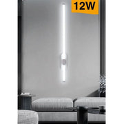 Trade Shop - Applique A Led 12 Watt Tubo Lungo Bianco Moderno Luce Fredda Calda Naturale E80 - -bianco Freddo      -