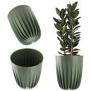 Vaso da fiori KADAX con inserto, rotondo, 19x22,5 cm, con coperchio in plastica.