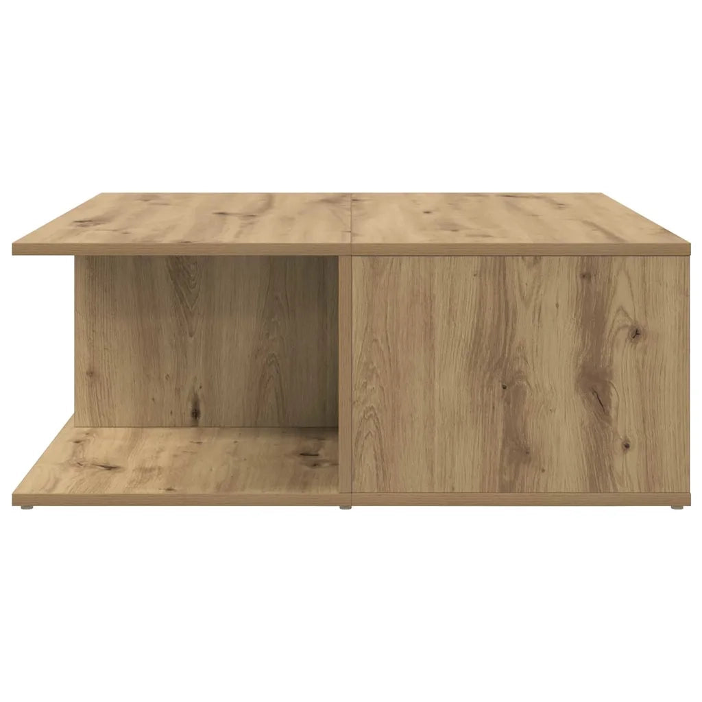 Tavolino da salotto rovere artigianale 80 x 80 x 31 cm 875487