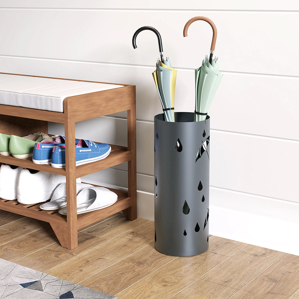 Portaombrelli ¨C zephmum ¨C Grigio Acciaio ?17x41 cm