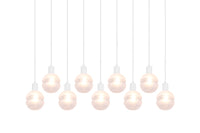 Lampada a Sospensione da Interno Attacco E14 in Metallo Bianco Opaco