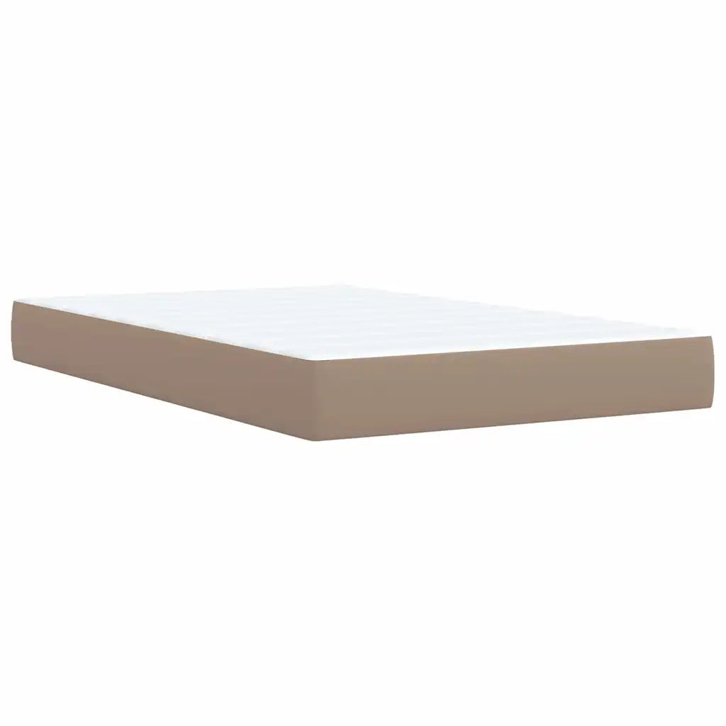 Giroletto a Molle con Materasso Cappuccino 120x190cm Similpelle