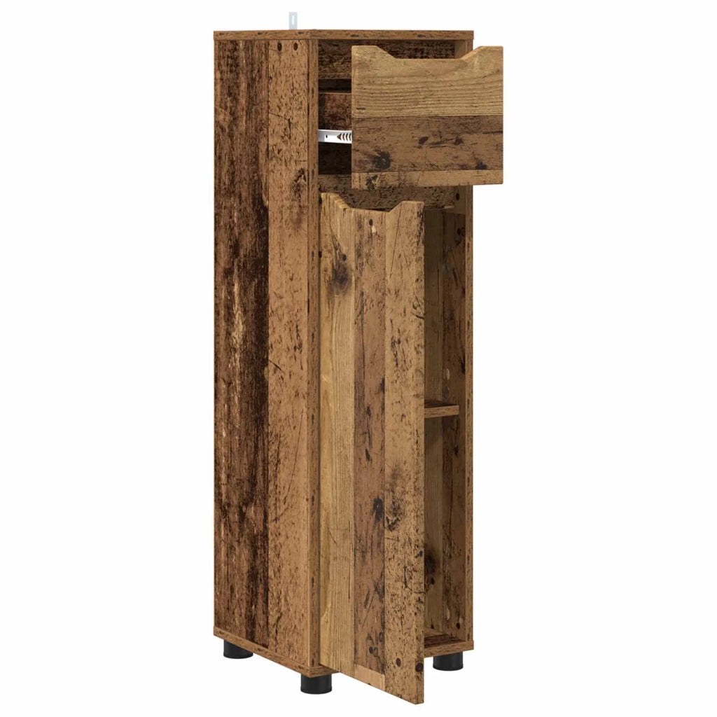 Mobile da Bagno con cassetto Legno vecchio 30,5 x 30 x 101 cm 888745
