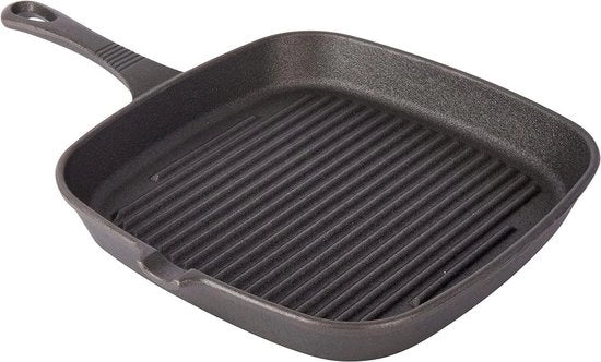 Panno di cottura in ghisa verniciata a mano - per cucina con superficie antiscivolo