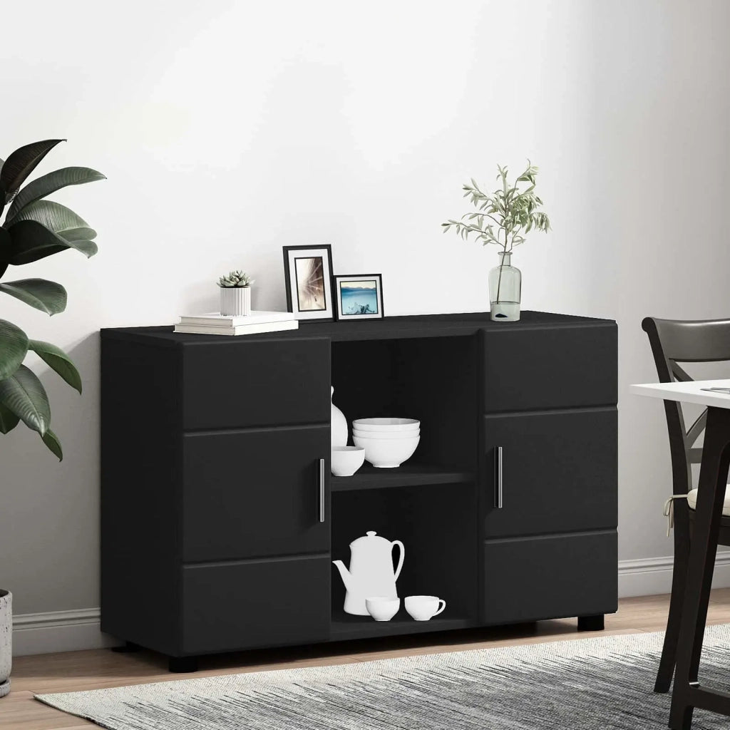 Credenza FLORIN Nero 88,5 x 30,5 x 55,5 cm Legno multistrato 880292