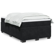 Giroletto a Molle con Materasso Nero 120x200 cm in Velluto 3285277