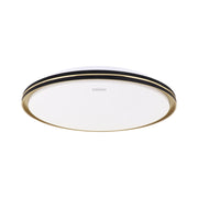 Plafoniera LED Struhm Fiesta rotonda Ø42cm nero oro 24W