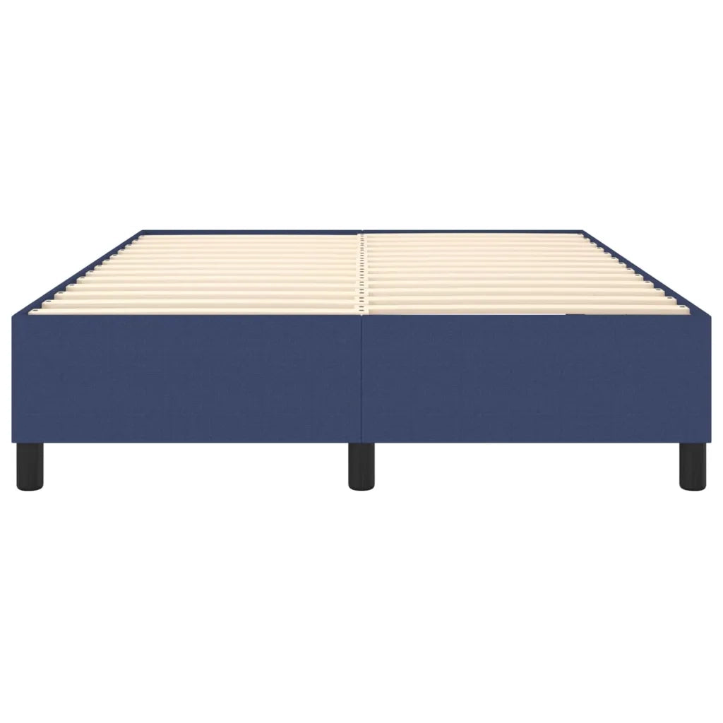 Struttura Letto a Rete a Molle Blu 140x190 cm in Tessuto 3120860