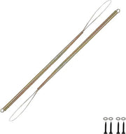 Veren per slinga per porta in legno - 2 pezzi - catenelle con ganci - catenelle retrattili - rete per insetti - viti da parete - porte in legno - letti in legno - porte da giardino.