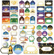 Etichette adesive per decorazione Eid Mubarak - 162 pezzi - accessori per festa islamica